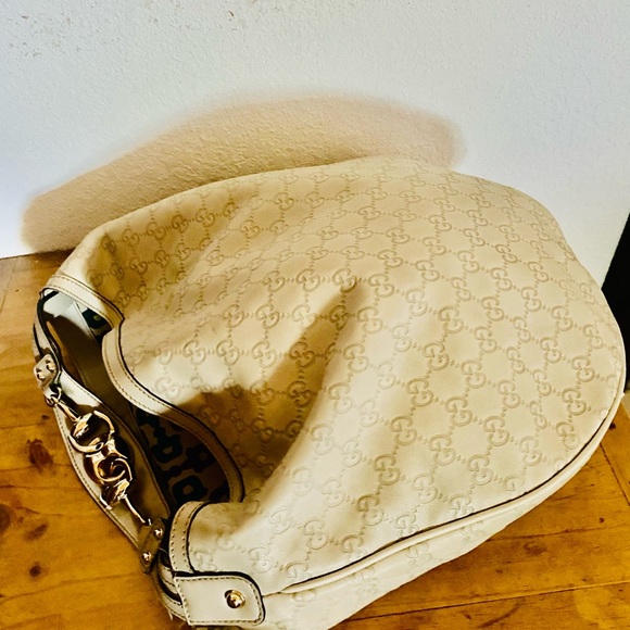 Gucci- beautiful designer purse, cream and gold - Picture 3 of 4